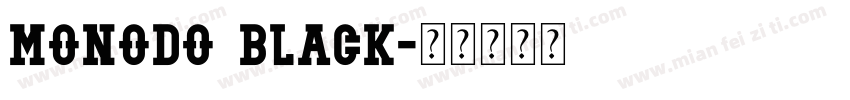 monodo black字体转换